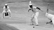 Marshall displaying class with one hand batting